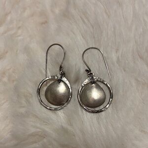 Silpada Sterling Silver Disk Earrings
